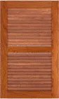 Louvered 50 50  Cherry  Cabinets