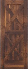Barn Double X Walnut Doors