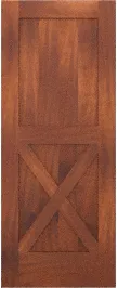 Barn  Single  X  Mahogany  Doors