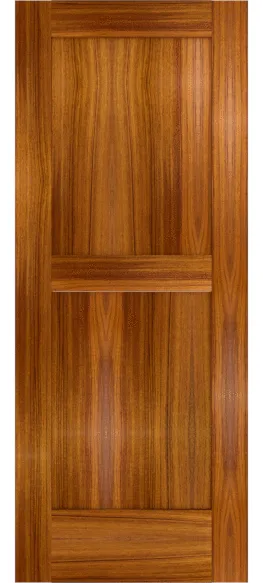 Custom Teak Flat Panel Doors | Estate Millwork Product Image