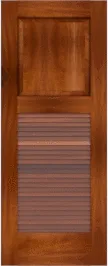 Louvered  Havana  Mahogany  Doors