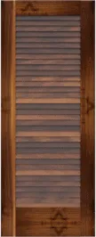Louvered Nassau Walnut Doors