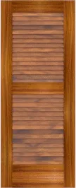 Louvered  St  John  Teak  Doors