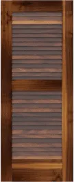 Louvered St John Walnut Doors