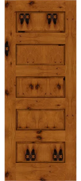 Custom Knotty Alder Entry Doors | Estate Millwork Product Image