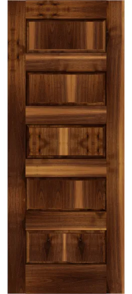 Custom Walnut Entry Doors | Estate Millwork Product Image