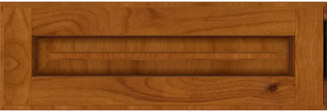 Custom Knotty Alder Flat Panel Drawer Fronts | Estate Millwork Product Image