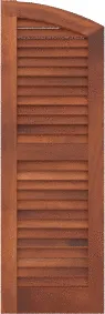 Arched  Archer  Mahogany  Shutters