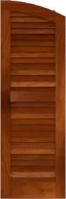 Arched  Asheville  Mahogany  Shutters