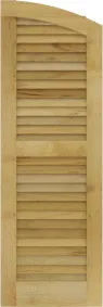 Arched  Asheville  Maple  Shutters