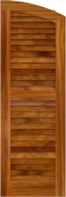 Arched  Asheville  Teak  Shutters