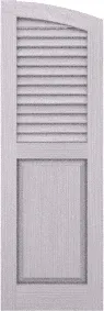 Arched  Crest  Azek  Shutters
