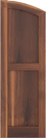 Arched  Grace  Walnut  Shutters