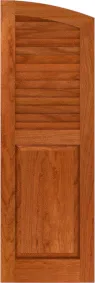 Arched  Lighthouse  Cherry  Shutters