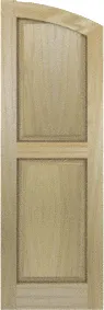 Arched  Vault  Poplar  Shutters