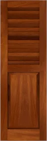 Combination  Lighthouse  Mahogany  Shutters