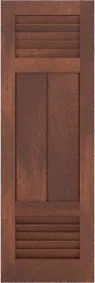 Combination  Perryman  White  Oak  Shutters