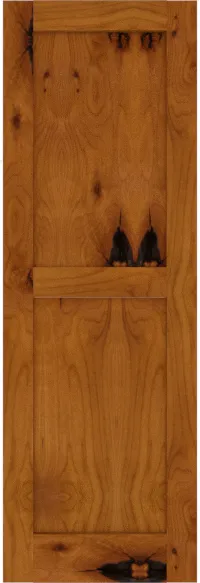 Custom Knotty Alder Flat Panel Shutters | Estate Millwork Product Image