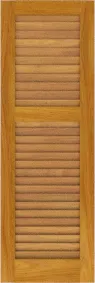 Louvered  Low  Country  Cypress  Shutters