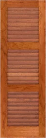 Louvered  Vicksburg  Cherry  Shutters