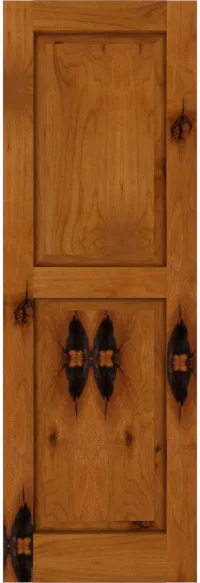 Custom Knotty Alder Outdoor Shutters | Estate Millwork Product Image