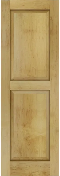Custom Maple Raised Panel Shutters | Estate Millwork Product Image