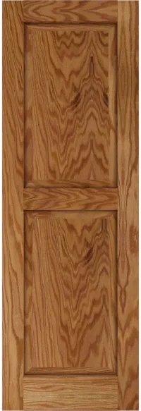 Custom White Oak Raised Panel Shutters | Estate Millwork Product Image